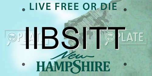 IIBSITT New Hampshire License Plate