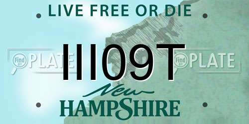 III09T New Hampshire License Plate