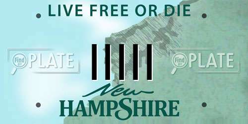 IIIII New Hampshire License Plate