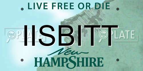 IISBITT New Hampshire License Plate