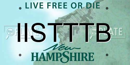 IISTTTB New Hampshire License Plate