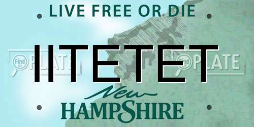 IITETET New Hampshire License Plate