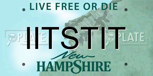 IITSTIT New Hampshire License Plate