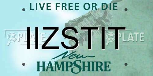 IIZSTIT New Hampshire License Plate