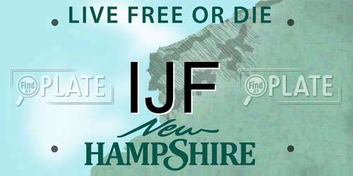 IJF New Hampshire License Plate
