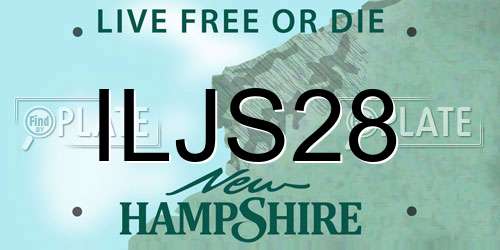 ILJS28 New Hampshire License Plate