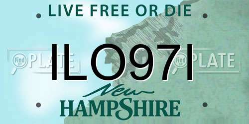 ILO97I New Hampshire License Plate