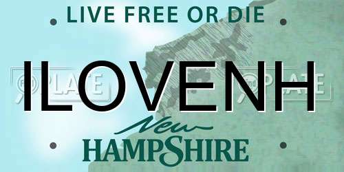 ILOVENH New Hampshire License Plate