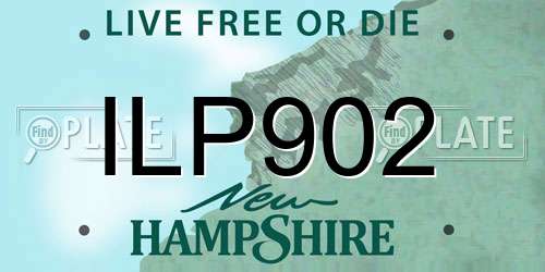 ILP902 New Hampshire License Plate