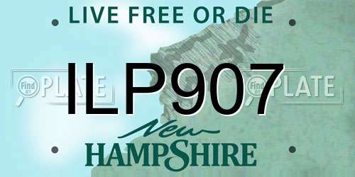 ILP907 New Hampshire License Plate