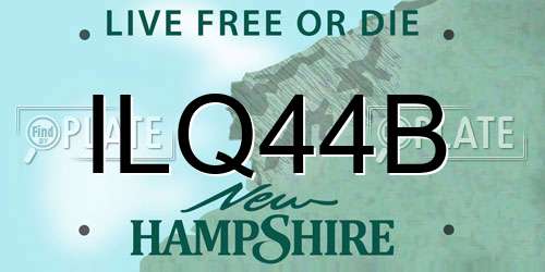 ILQ44B New Hampshire License Plate