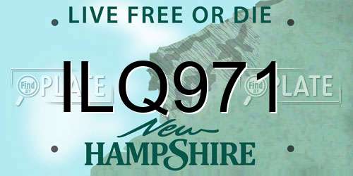 ILQ971 New Hampshire License Plate