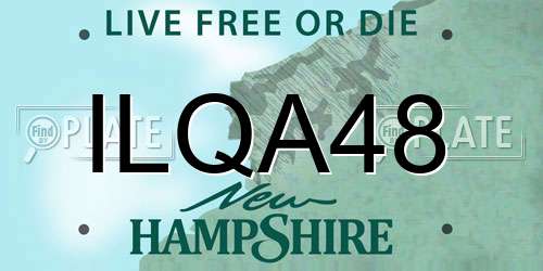 ILQA48 New Hampshire License Plate