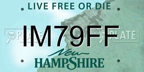 IM79FF New Hampshire License Plate