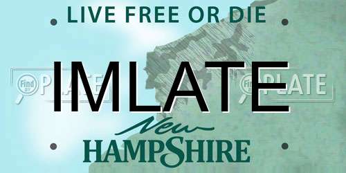 IMLATE New Hampshire License Plate