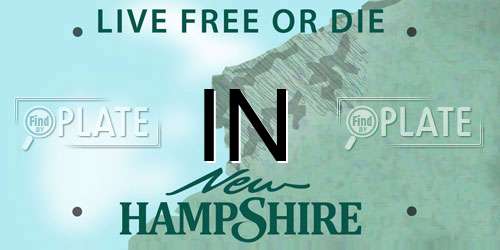 IN New Hampshire License Plate