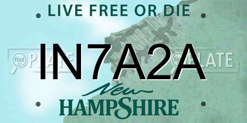 IN7A2A New Hampshire License Plate