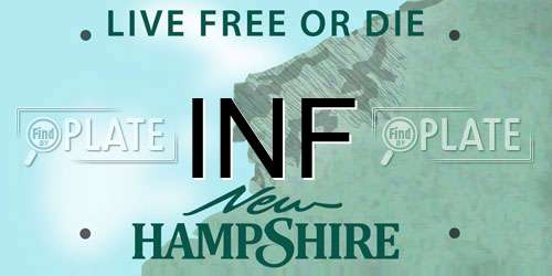 INF New Hampshire License Plate