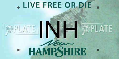 INH New Hampshire License Plate