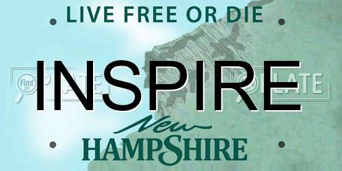 INSPIRE New Hampshire License Plate