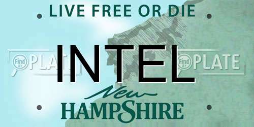 INTEL New Hampshire License Plate