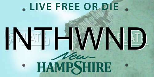 INTHWND New Hampshire License Plate