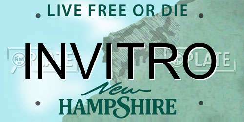 INVITRO New Hampshire License Plate