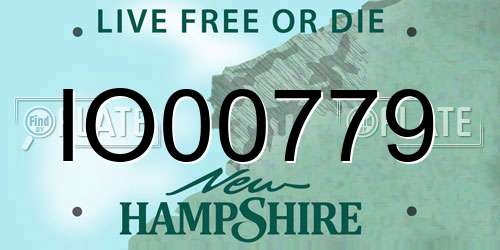 IO00779 New Hampshire License Plate