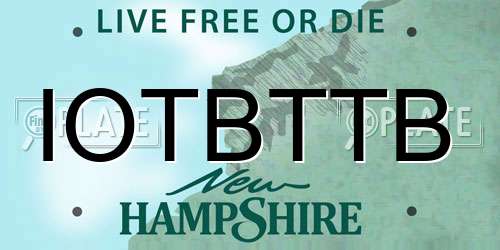 IOTBTTB New Hampshire License Plate
