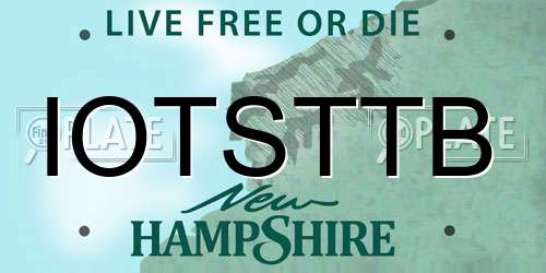 IOTSTTB New Hampshire License Plate