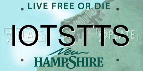 IOTSTTS New Hampshire License Plate