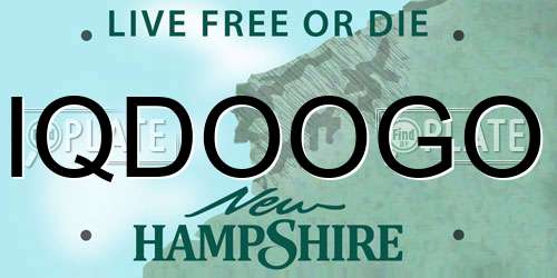 IQDOOGO New Hampshire License Plate