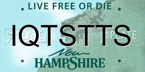 IQTSTTS New Hampshire License Plate