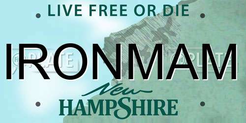 IRONMAM New Hampshire License Plate