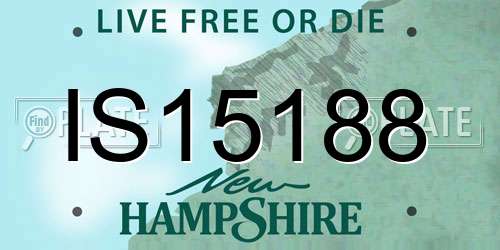 IS15188 New Hampshire License Plate