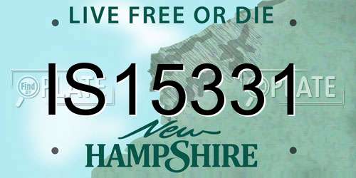 IS15331 New Hampshire License Plate