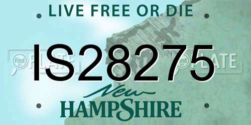 IS28275 New Hampshire License Plate