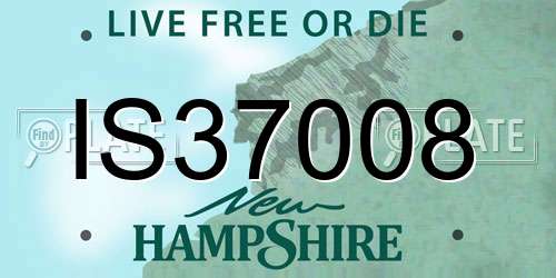 IS37008 New Hampshire License Plate