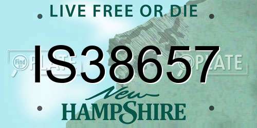 IS38657 New Hampshire License Plate