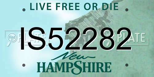 IS52282 New Hampshire License Plate