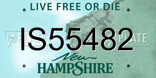 IS55482 New Hampshire License Plate