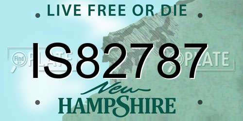IS82787 New Hampshire License Plate