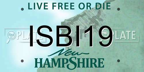 ISBI19 New Hampshire License Plate