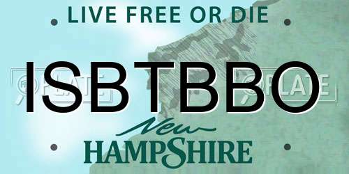 ISBTBBO New Hampshire License Plate