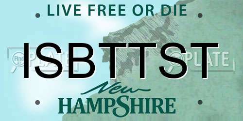 ISBTTST New Hampshire License Plate