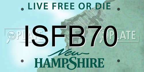ISFB70 New Hampshire License Plate