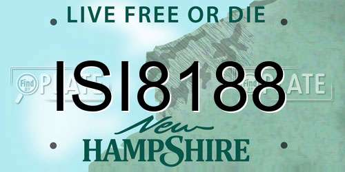 ISI8188 New Hampshire License Plate