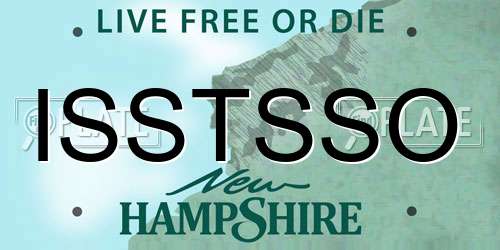 ISSTSSO New Hampshire License Plate
