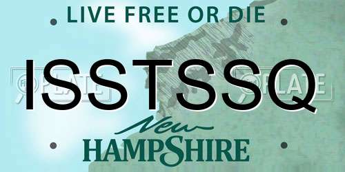ISSTSSQ New Hampshire License Plate