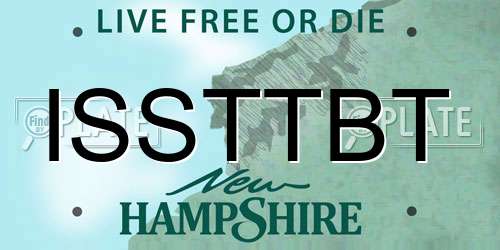 ISSTTBT New Hampshire License Plate